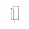 Лампочка Eurolamp LED силикон G4 2W 4000K 12V (LED-G4-0240(12)) - Image 3