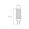 Лампочка Eurolamp Светодиодная капсульная лампа EUROLAMP LED силикон G4 5W 500Lm 300 (LED-G4-0530(12)) - Image 3