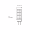 Лампочка Eurolamp Светодиодная капсульная лампа EUROLAMP LED силикон G4 5W 500Lm 300 (LED-G4-0530(220)) - Image 3