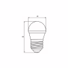 Лампочка EUROELECTRIC LED G45 5W E27 4000K 220V (LED-G45-05274(EE)) - Image 3