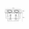 Світильник точковий Eurolamp LED GU10x2 black (LHK2-LED-GU10(black)) - Image 3