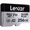 Карта пам'яті Lexar 256GB microSDXC class 10 UHS-I U3 V30 A2 Professional Silver (LMSSIPL256G-BNANG) - Image 2