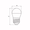 Лампочка Eurolamp LED G45 5W 530 Lm E27 3000K deco 2шт (MLP-LED-G45-05273(Amber)) - Image 3