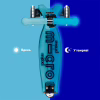 Самокат Micro серії Maxi Deluxe Glow LED" Синій кришталь" (MMD366) - Image 8