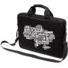 Сумка для ноутбука Vinga 14" NB1402 Black, white print (NB1402UWBK) - Image 1