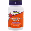 Вітамін Now Foods Вітамін D-3 5000IU, 120 желатинових капсул (NOW-00372) - Image 1