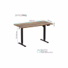 Компьютерный стол OfficePro ODE1470DW Dark Wood/Black (ODE1470DW) - Image 10