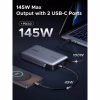 Батарея універсальна Ugreen 20000mAh 145W with Built-in Cable (PB551 55992B) - Image 4