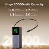 Батарея універсальна Ugreen 20000mAh 165W with Retractable Cable (PB726 55987B) - Image 9