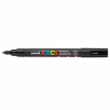 Художественный маркер UNI Posca Black 0.9-1.3 мм (PC-3M.Black) - Image 1