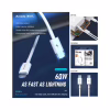Дата кабель USB-C to USB-C 1.0m PD-B83a 60W Proda (PD-B83a-WHT) - Image 4
