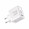 Зарядное устройство Promate powerport-45 2xUSB-C PD + USB-A QC 45W White (powerport-45.white) - Image 1