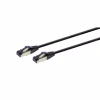 Патч-корд 0.5м, S/FTP, cat 8, литий, 50u", CU, AWG 27, LSZH, black Cablexpert (PP8-LSZHCU-BK-0.5M) - Image 2