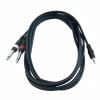 Инсертный кабель RockCable Patch Cable - 2 x TS Jack to TRS MiniJack (1.5m) (RCL 20912 D4) - Image 1