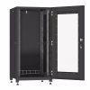 Шкаф напольный Ipcom 24U 19" 600x1000 (С-24U-06х10-ДС-ПГ-9005) - Image 2