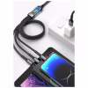 Дата кабель USB 2.0 AM to Lightning + Micro 5P + USB-C 1.2m 100W nylon black XoKo (SC-3100) - Image 3