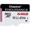 Карта пам'яті Kingston 64GB microSDXC class 10 UHS-I U1 A1 High Endurance (SDCE/64GB) - Image 1