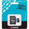 Карта пам'яті Kingston 512GB microSDXC сlass 10 UHS-I U3 V30 A2 Canvas Go Plus G4 (SDCG4/512GB) - Image 3