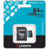 Карта пам'яті Kingston 64GB microSDXC сlass 10 UHS-I U3 V30 A2 Canvas Go Plus G4 (SDCG4/64GB) - Image 3