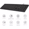 Клавіатура OfficePro SK166 USB Black (SK166) - Image 8