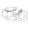 Парта зі стільцем Cubby Sorpresa Grey (222045) - Image 8