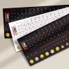 Наклейка на клавіатуру SampleZone непрозора чорна, біло-помаранчевий (SZ-BK-RS) - Image 7
