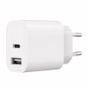 Зарядное устройство Gembird 1xUSB-A+1xUSB-C 5V/2.4A (12W) white (TA-UC-2AC12-01) - Image 1