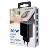 Зарядний пристрій Gembird 1xUSB-A + 1 Type-C (PD20Вт + QC3.0 18Вт) black (TA-UC-PDQC20-01-BK) - Image 6