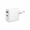 Зарядное устройство Gembird 1xUSB-A + 1 Type-C (PD20Вт + QC3.0 18Вт) white (TA-UC-PDQC20L-W-01) - Image 1