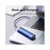 Концентратор Vention USB 3.1 Type-C to HDMI/USB 3.0x3/PD 100W Blue Aluminum Alloy Hub 5-in-1 (TGESB) - Image 3