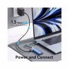 Концентратор Vention USB 3.1 Type-C to HDMI/USB 3.0x3/PD 100W Blue Aluminum Alloy Hub 5-in-1 (TGESB) - Image 7