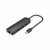 Концентратор Vention USB-C to 3xUSB 2.0+MicroUSB+RJ45 100M Ethernet black (TGOBB) - Image 1