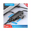 Концентратор VENTION USB 3.1 Type-C to 3xUSB 3.0+MicroUSB+RJ45 100M Ethernet black (TGPBB) - Image 5