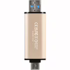 USB флеш накопичувач Transcend 128GB JetFlash 930 Gold-Black USB 3.2/Type-C (TS128GJF930C) - Image 7