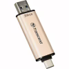USB флеш накопичувач Transcend 256GB JetFlash 930 Gold-Black USB 3.2/Type-C (TS256GJF930C) - Image 4