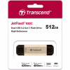 USB флеш накопичувач Transcend 512GB JetFlash 930C Gold-Black USB 3.2/Type-C (TS512GJF930C) - Image 8