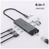 Концентратор TP-Link USB 3.0 6-in-1 2xUSB 3.0 + 1xUSB-C + 1xHDMI + 1xRJ45 + PD 100W (UH6120C) - Image 6