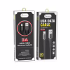 Дата кабель USB 2.0 AM to USB-C 1.0m 3A braided black SkyDolphin (USB-000583) - Image 2
