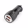 Зарядное устройство Vinga QC3 Quick Dual USB Car Charger aluminium 18W Max (VCCQAABK) - Image 1