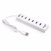 Концентратор Vinga 6xUSB2.0 + card-reader with switch 0.8m (VCP2H6USBCRSWWH) - Image 2