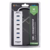 Концентратор Vinga 6xUSB2.0 + card-reader with switch 0.8m (VCP2H6USBCRSWWH) - Image 3