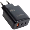 Зарядний пристрій Vinga GaN 65W PD+QC 2C1A ports Wall Charger (VCPCHCCA65B) - Image 3