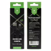 Дата кабель USB 2.0 AM to Micro 5P 2color nylon 1m black Vinga (VCPDCMBN31BK) - Image 4