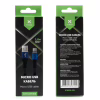 Дата кабель USB 2.0 AM to Micro 5P 1m flat nylon blue Vinga (VCPDCMFNB1B) - Image 4