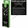 Дата кабель USB 2.0 AM to Micro 5P 1m nylon black Vinga (VCPDCMNB1BK) - Image 4