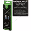 Дата кабель USB 2.0 AM to USB-C 1.0m flat nylon gray Vinga (VCPDCTCFNB1GR) - Image 4