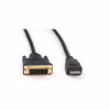 Кабель мультимедийный HDMI M to DVI M 1.8m 24+1pin Vinga (VCPHDMIDVI1.8) - Image 3