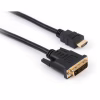 Кабель мультимедийный HDMI M to DVI M 1.8m 24+1pin Vinga (VCPHDMIDVI1.8) - Image 1