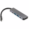 Концентратор Vinga Type-C to 4K HDMI+2*USB3.0+PD+USB-C 3.1 Gen1 aluminum (VCPHTC5AL) - Image 2