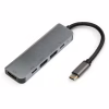 Концентратор Vinga Type-C to 4K HDMI+2*USB3.0+PD+USB-C 3.1 Gen1 aluminum (VCPHTC5AL) - Image 1